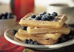 Sour Cream-Blueberry Waffles Recipe
