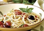 Spaghetti with Toasted Garlic-Tomato Sauce Recipe