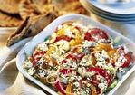 Tomato, Cucumber and Onion Salad with Feta Vinaigrette Recipe