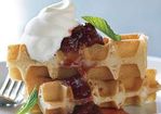 Buttermilk Waffles with French Strawberry Jam Recipe