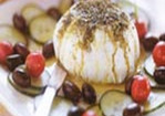 Lebanese Yogurt Cheese with Za'Atar and Olives Recipe