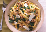 Penne with Broccoli Rabe, Walnuts, and Pecorino Recipe