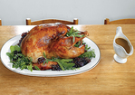 Roast Heritage Turkey with Bacon-Herb and Cider Gravy Recipe