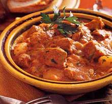 Veal and Tomato Ragoût with Potatoes, Cinnamon, and Cream Recipe