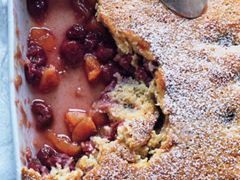 Cherry Apricot Cobbler Recipe from Epicurious on FoodPair