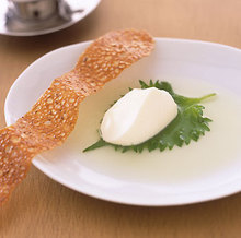 Kaffir Lime Mousse with Honeydew Water Recipe
