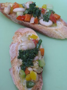 Pistou Bruschetta Recipe