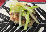 Firecracker Burgers with Green Apple and Celery Salad and Thai Basil vinaigrette Recipe