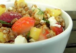 Wheat berry salad with fruit and herbs Recipe