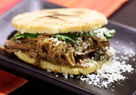 Venezuelan-style Arepas with Pulled Pork (Arepas Rumberas) Recipe