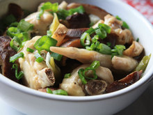 Steamed Chicken and Shiitake Mushrooms Recipe
