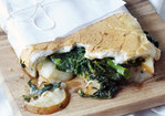 Broccoli Rabe, Pear, and Fontina Sandwich Recipe