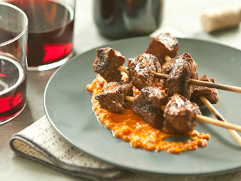 3261_beef_skewers_romesco_sauce