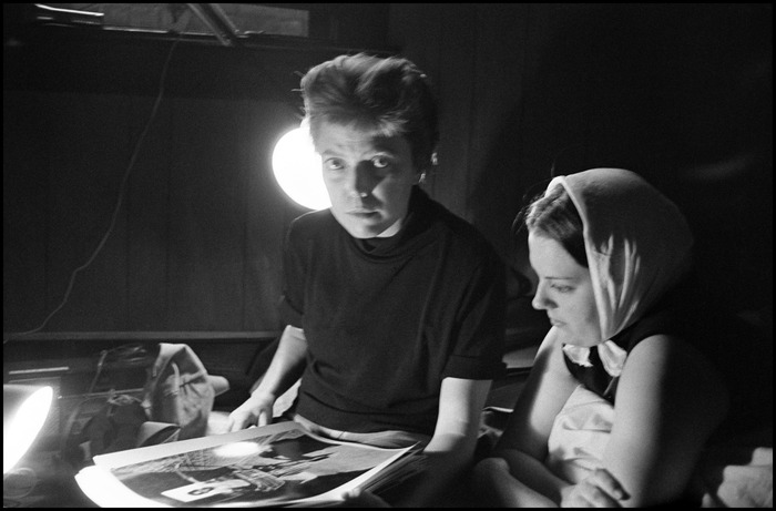 A candid shot of Jane Stembridge taken by SNCC photographer Danny Lyon. 