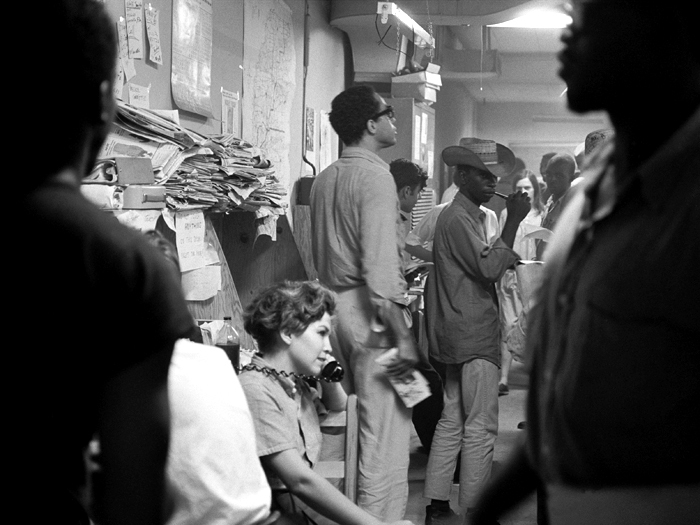 The buzzing SNCC office in Jackson, Mississippi