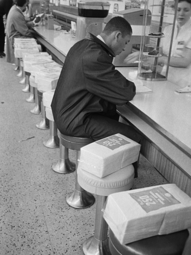 Sit-in at a lunch counter