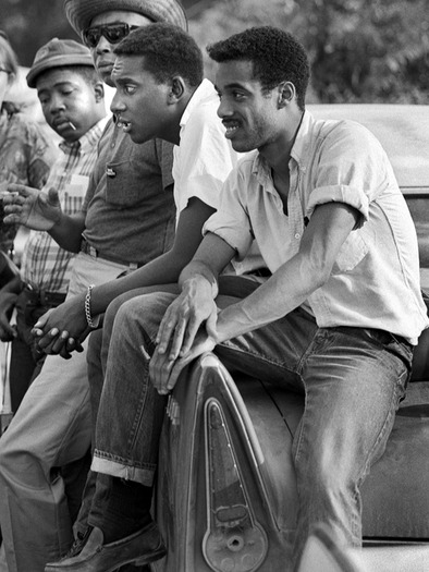 At the James Meredith March in Mississippi