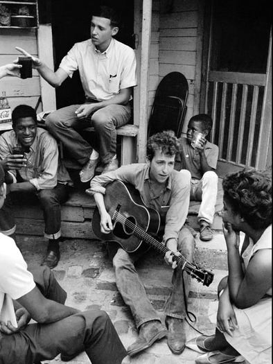 Bob Dylan at the SNCC office