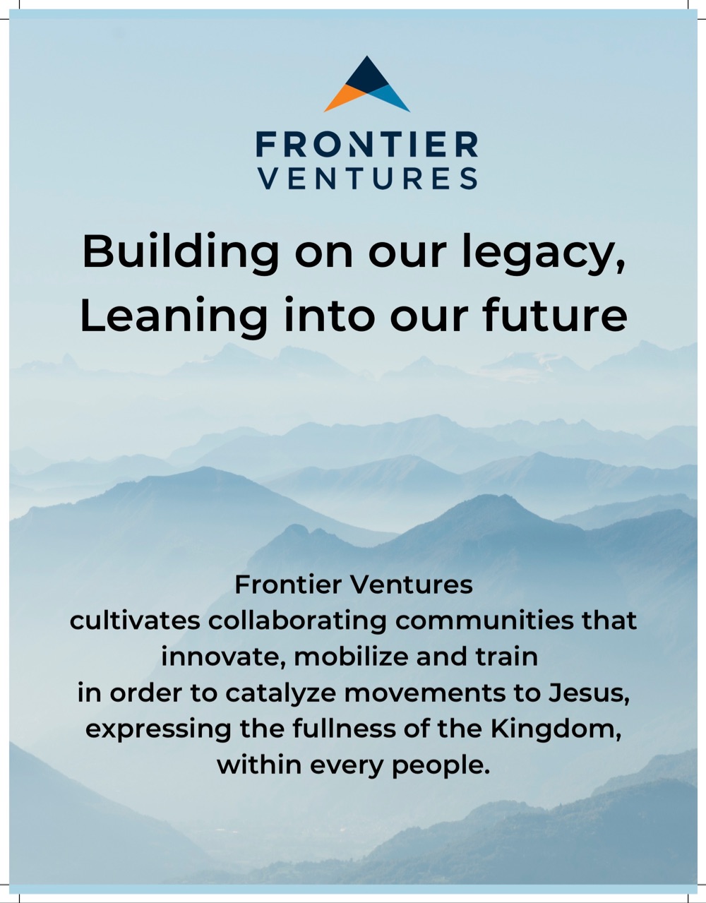 Frontier Ventures Vision and Mission