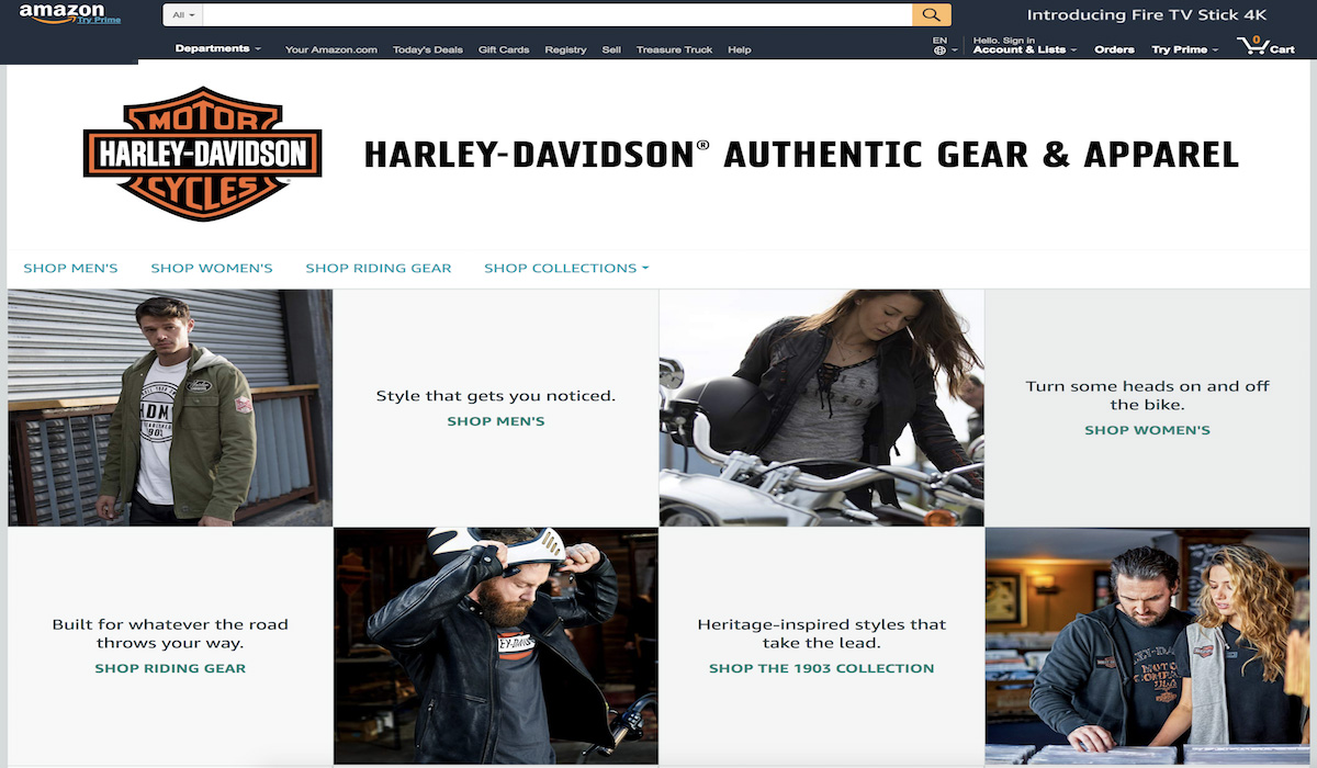 Harley-Davidson Teams Up With Amazon To Open Storefront Harley-Davidson Teams Up With Amazon To Open Storefront