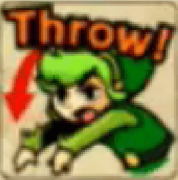 Zelda Tri Force Heroes Placard Emote Throw