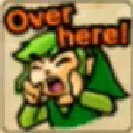 Zelda Tri Force Heroes Placard Emotes Over Here