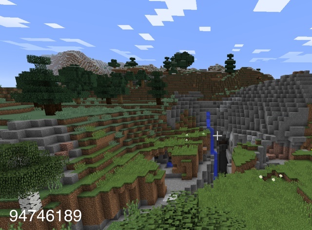 Minecraft seed that offers players a bounty of stone.