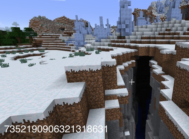 Minecraft seed for fans of ice and/or subterranean building