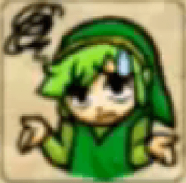 Zelda Tri Force Heroes Placard Emote Shrug
