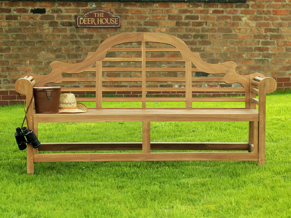 Lutyens Teak Garden Bench 180cm Teak Marlborough Bench 1.8m