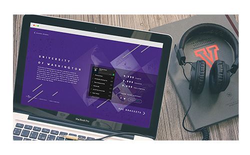 Universal Music - March Music Challenge Wireframes