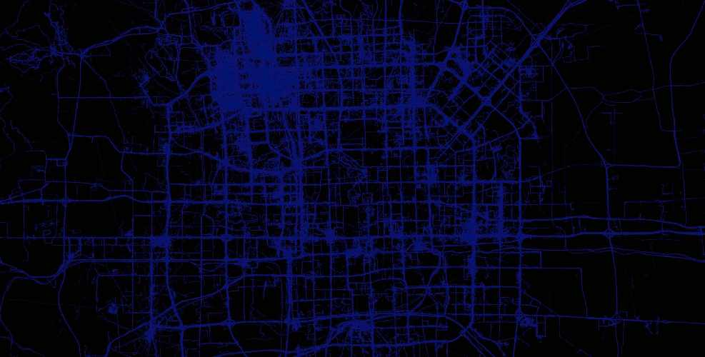 Geolife points at city scale