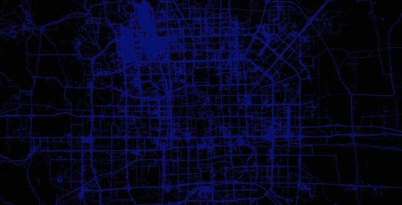 Geolife points at city scale