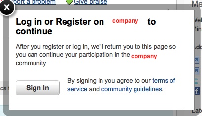 FastPass login - only users associated with the Community can log in