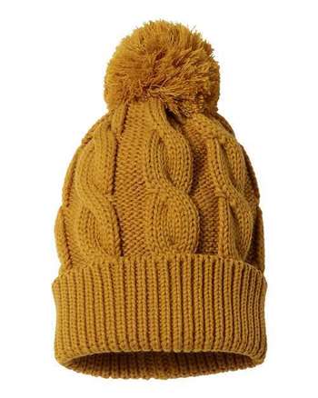 Photo of Chunk Twist Cuffed Beanie - Richardson - Camel - view 1