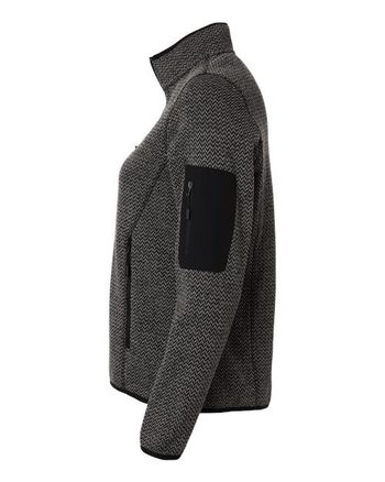 Photo de Veste en polaire à fermeture éclair complète Jasper pour femmes - North End - Black/ Grey - vue 1