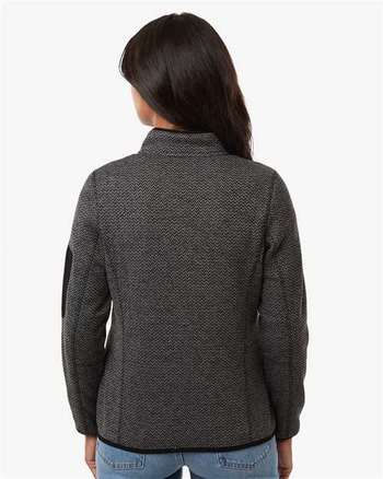 Photo de Veste en polaire à fermeture éclair complète Jasper pour femmes - North End - Black/ Grey - vue 4
