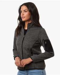 Photo de Veste en polaire à fermeture éclair complète Jasper pour femmes - North End - Black/ Grey - vue 5