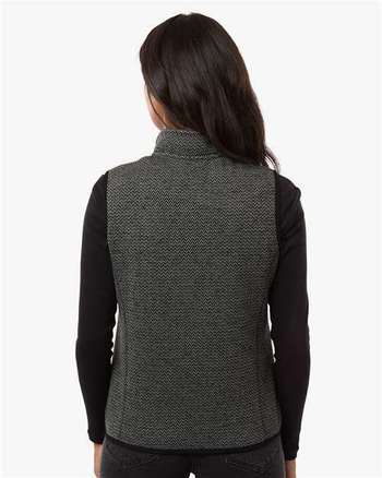 Photo de Veste sans manches en polaire jacquard Jasper pour femmes - North End - Black/ Grey - vue 4