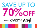 Save up to 70% every day with giggleDEALS!