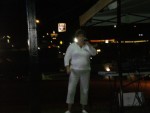 rebecca at lortta lynn kitchen doing a show