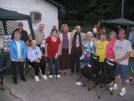 Ambassadors of Grace with some of the crowd at the Living Faith BBQ and Sing