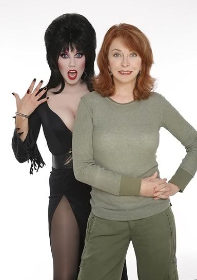 April Elvira W/ Cassandra the real Elvira