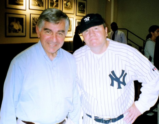 Steve Folven as Babe Ruth with Mike Dukakis