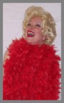 Barbara as Bette with Red Boa