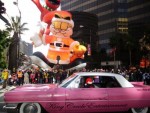 Bay Area Elvis Rick Torres Pink Caddy with floats Bay Area Elvis Rick Torres Pink Caddy with floats