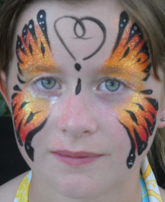 Butterfly Face Painting