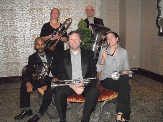 Brass Relaxing at the Omni Hotel