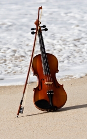 Violin on the Beach