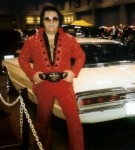 RED COSTUME/WHITE CAR
